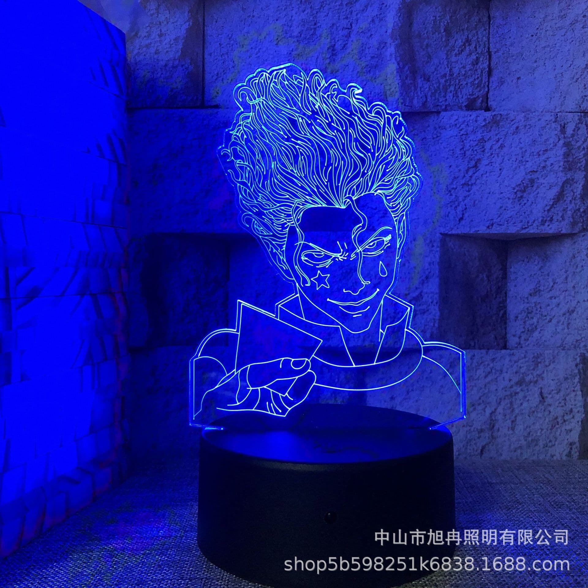 image-3D night light cross-border supply full-time hunter magician Xisuo USB touch colorful touch remote control animation system