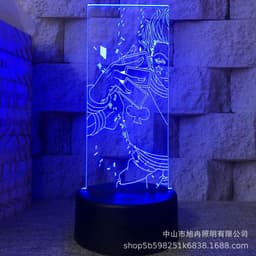 image-3D night light cross-border supply full-time hunter magician Xisuo USB touch colorful touch remote control animation system