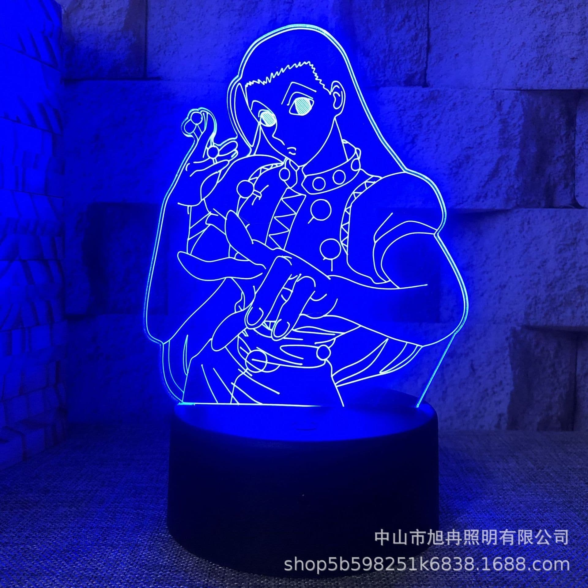 image-3D night light cross-border supply full-time hunter magician Xisuo USB touch colorful touch remote control animation system