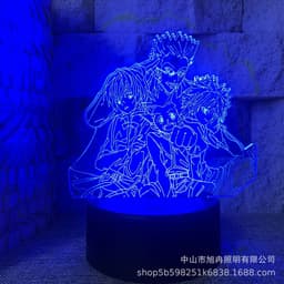 image-3D night light cross-border supply full-time hunter magician Xisuo USB touch colorful touch remote control animation system