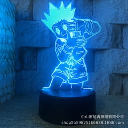 image-3D night light cross-border supply full-time hunter magician Xisuo USB touch colorful touch remote control animation system