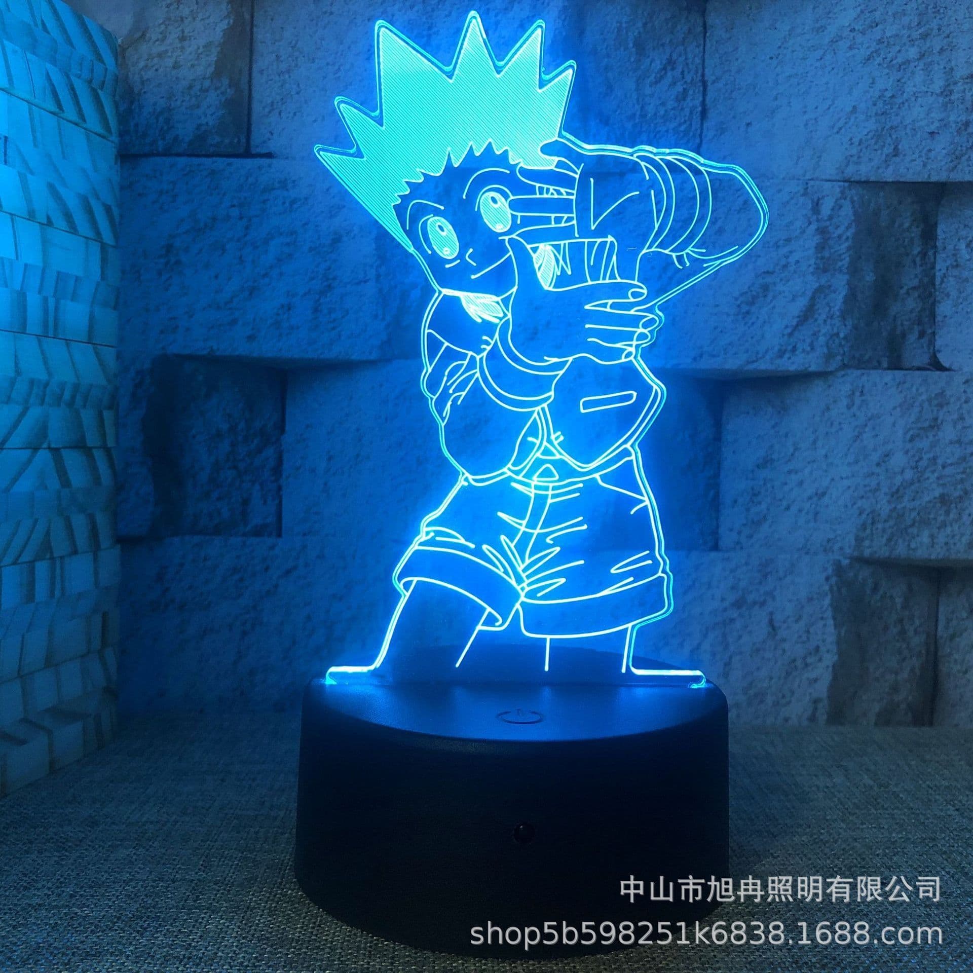 image-3D night light cross-border supply full-time hunter magician Xisuo USB touch colorful touch remote control animation system
