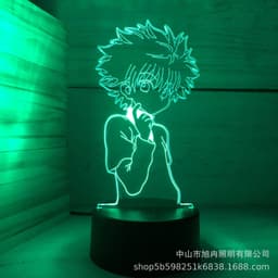 image-3D night light cross-border supply full-time hunter magician Xisuo USB touch colorful touch remote control animation system