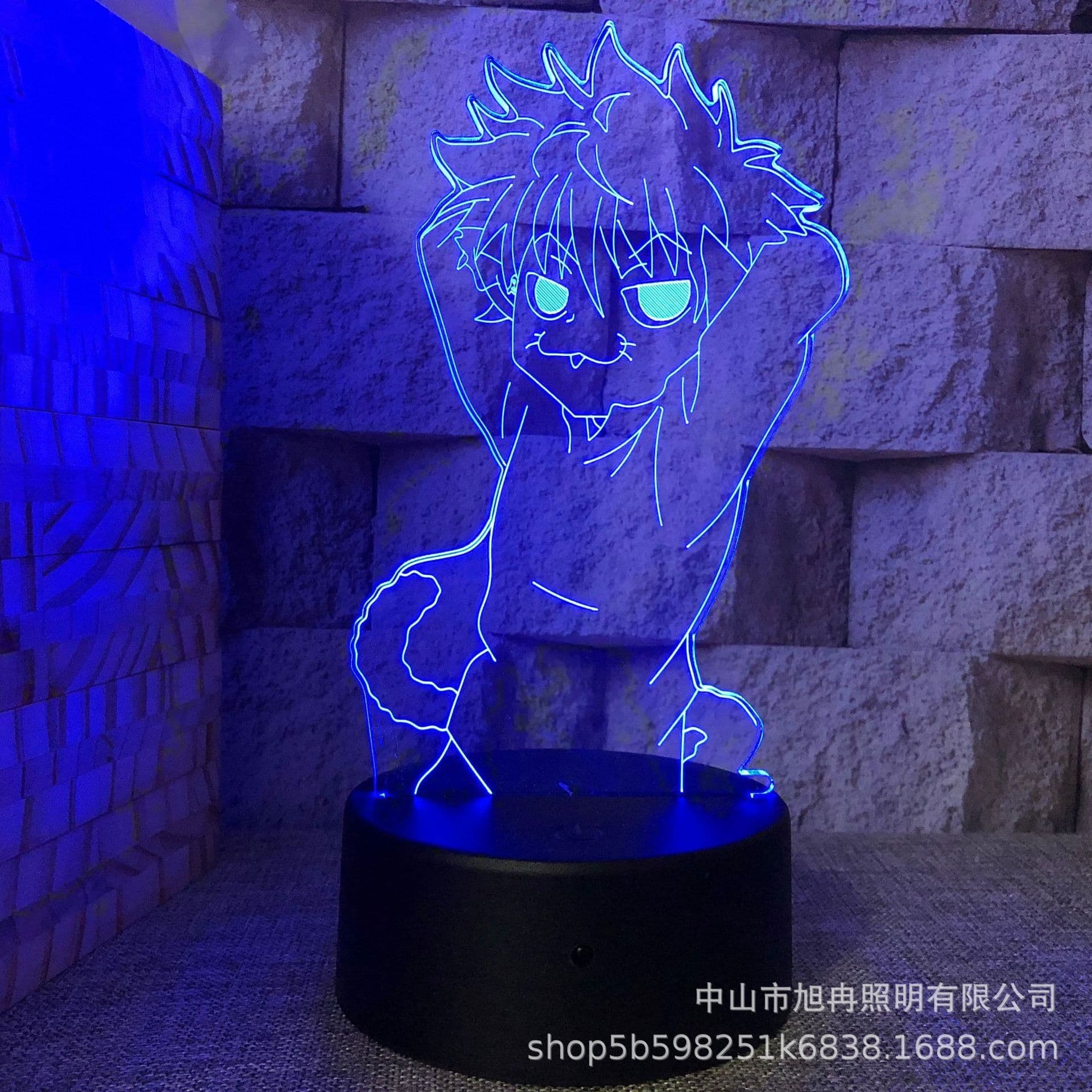 image-3D night light cross-border supply full-time hunter magician Xisuo USB touch colorful touch remote control animation system