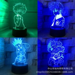 image-3D night light cross-border supply full-time hunter magician Xisuo USB touch colorful touch remote control animation system