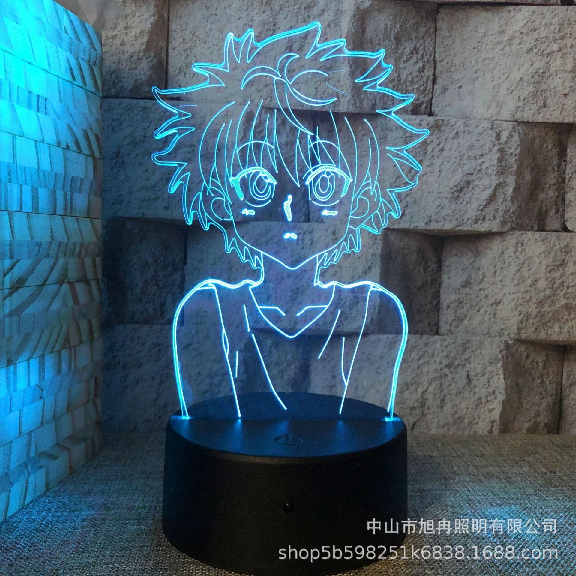 image-3D night light cross-border supply full-time hunter magician Xisuo USB touch colorful touch remote control animation system