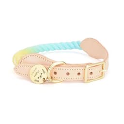 image-Luxe Royal Leather Rope Collar - Soda