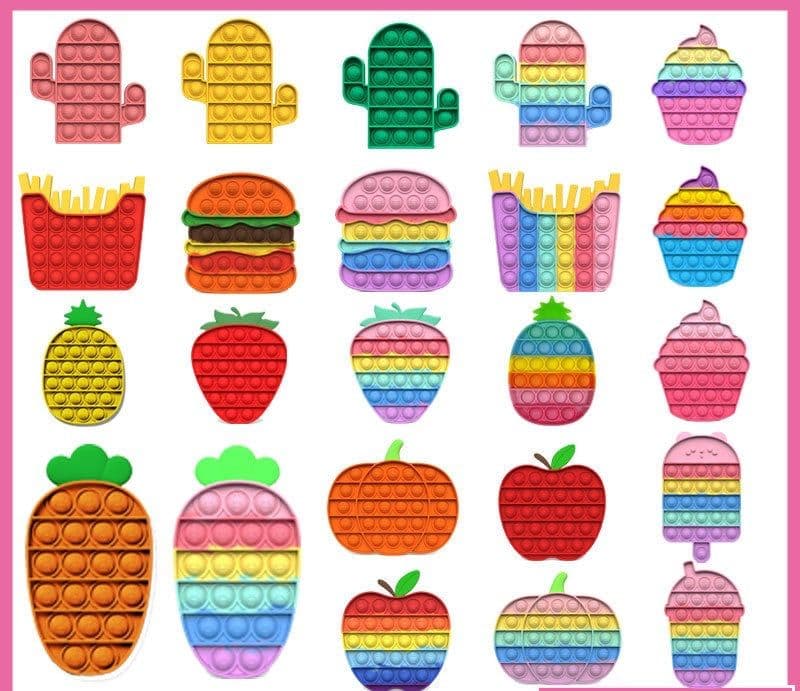 image-Beautiful Push Pop Fidget Sensory Toy- Foodie World