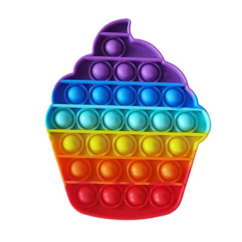 image-Beautiful Push Pop Fidget Sensory Toy- Ice Cream Collection