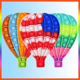 image-Beautiful Push Pop Fidget Sensory Toy- Hot Air Balloons