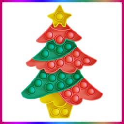 image-Beautiful Push Pop Fidget Sensory Toy- Merry Christmas