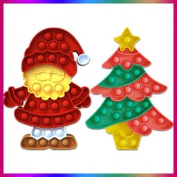 image-Beautiful Push Pop Fidget Sensory Toy- Merry Christmas