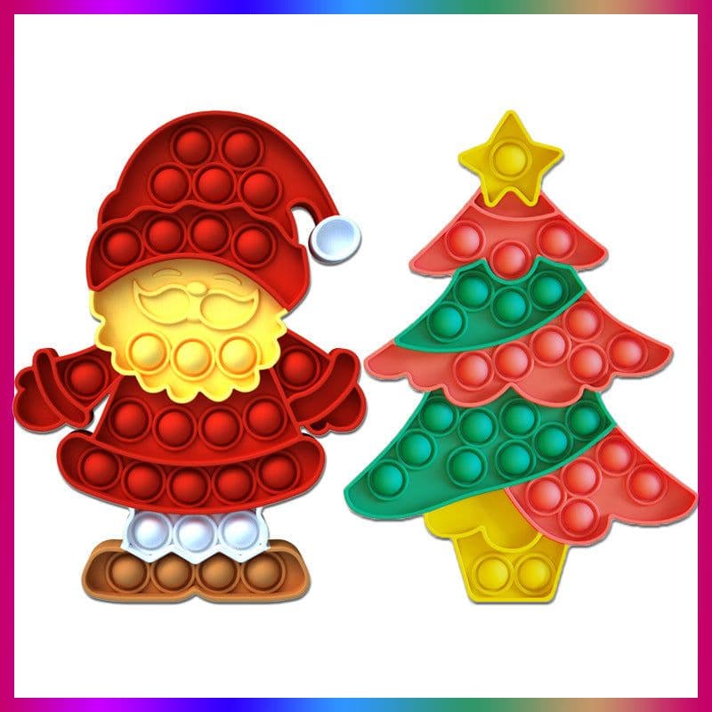 image-Beautiful Push Pop Fidget Sensory Toy- Merry Christmas