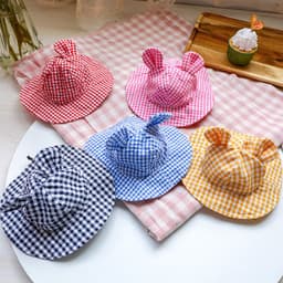 image-Elegant Dress Beautiful Princess Dress for Pets Beach Wear Whole Set (Hat and Bib)