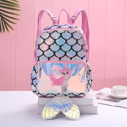 image-HOT SALE Own Design Mermaid Bag for Girl School
