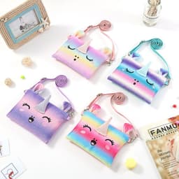 image-HOT SALE Own Design Unicorn Girls Bag - Cross Body Bag