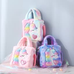 image-HOT SALE Own Design Unicorn Girls Bag-Handbag