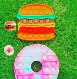 image-Jumbo Push Pop Fidget Sensory -Hamburger & Donut collection