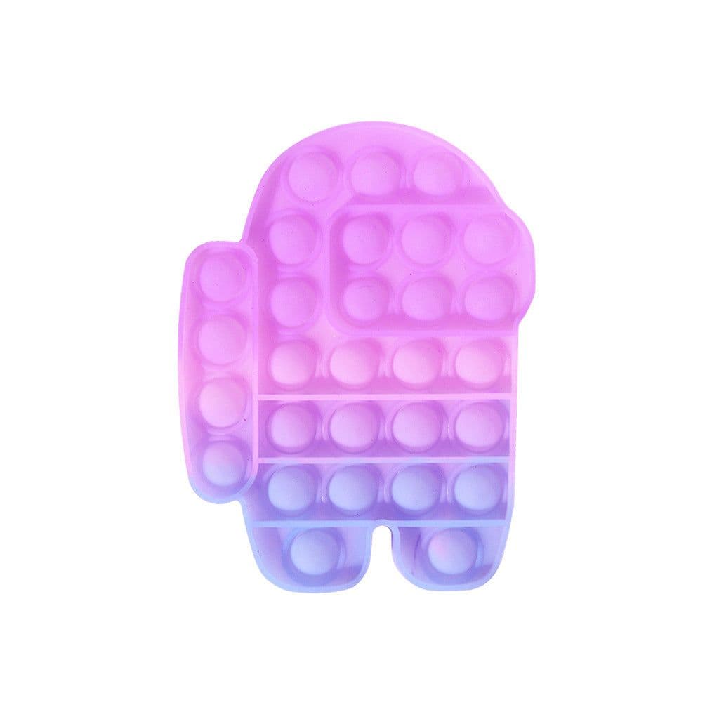 image-Change Color Under SUN Push Pop Fidget Sensory Toy-Purple Colection
