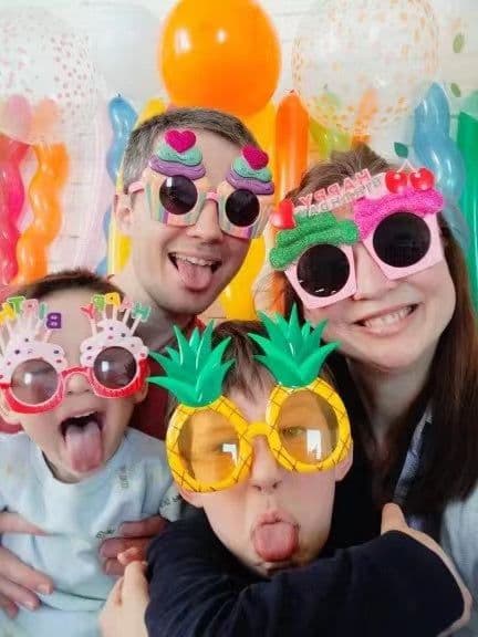image-Happy Birthday Glasses Photo Booth Props For Birthday Party Kids Glasses Party Supplies Party Favor Accessories