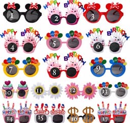 image-Happy Birthday Glasses Photo Booth Props For Birthday Party Kids Glasses Party Supplies Party Favor Accessories