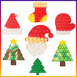 image-Jumbo Push Pop Fidget Sensory Toy- Christmas collection