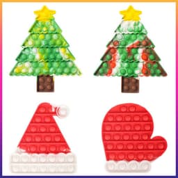 image-Jumbo Push Pop Fidget Sensory Toy- Christmas collection
