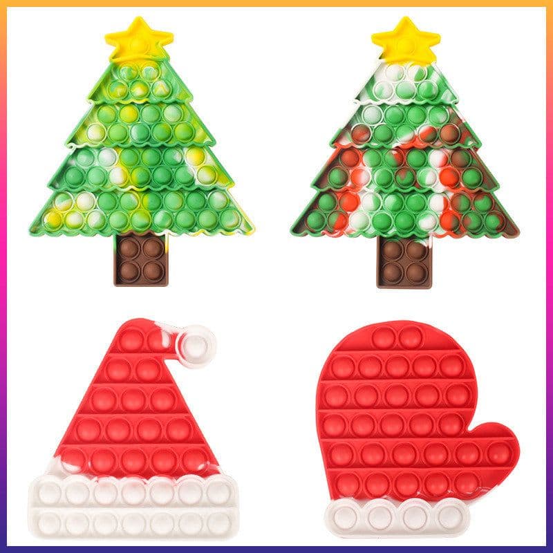 image-Jumbo Push Pop Fidget Sensory Toy- Christmas collection