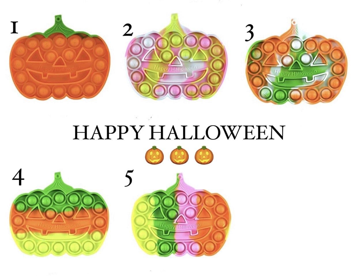 image-Jumbo Push Pop Fidget Sensory Toy- Halloween collection