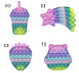 image-Jumbo Push Pop Fidget Sensory Toys -Mermaid collection