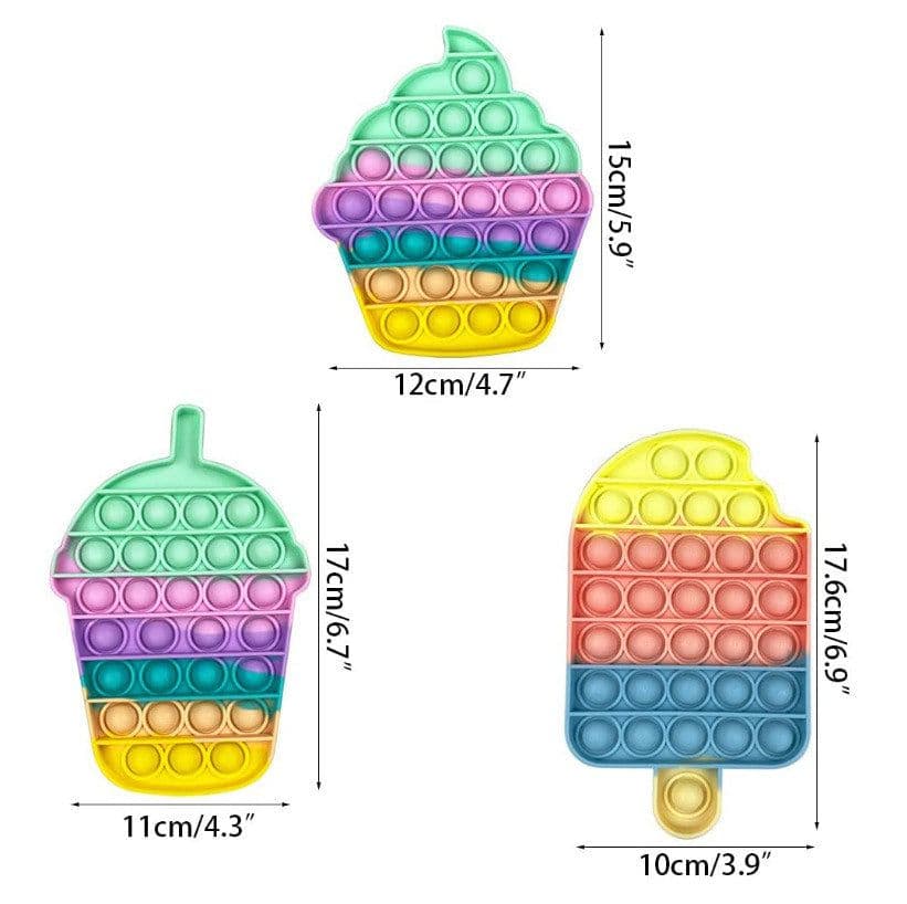 image-Jumbo Push Pop Fidget-Fidget Sensory Toy-Ice Cream collection
