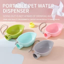 image-HOOPET Pet Dog Water Bottle Feeder Bowl Portable Water