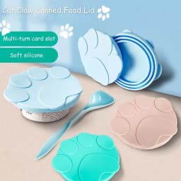 image-3 In 1 Reusable Pet Food Can Cover Silicone Dogs Cats Storage Tin Cap Lid Seal Cover Pet Supplies Suitable For 8.9cm/7.3cm/6.5cm