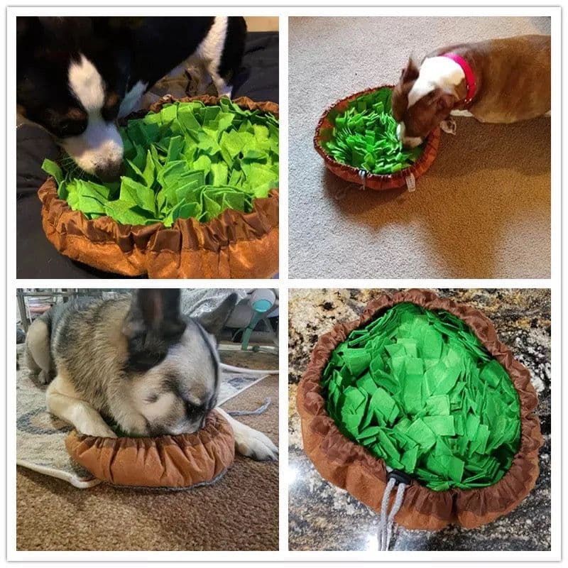 image-New Interactive Puzzle Toys Encourage Natural Foraging Skills Portable Nonslip Pet Snuffle Mat Slow Feeder Easy To Clean