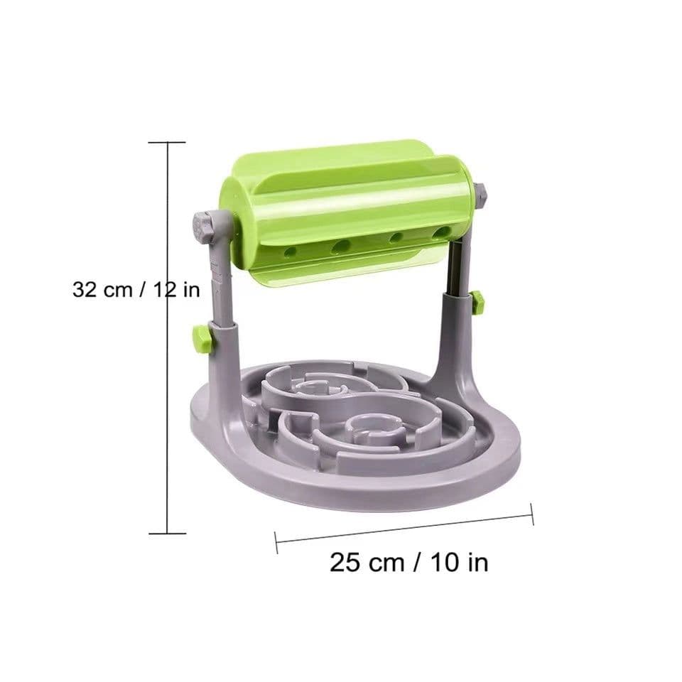 image-Interactive Pet Food Bowl Puppy Slow Feeder Puzzle Toy Feed For Dog Kitten Cat IQ Training Automatic Game Educational Adjustable