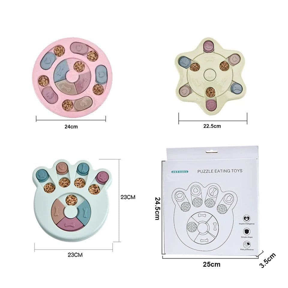 image-New Interactive Toy IQ Training Pets Slow Feeder Bowl Puzzle Eating Toys for Dogs and Cats