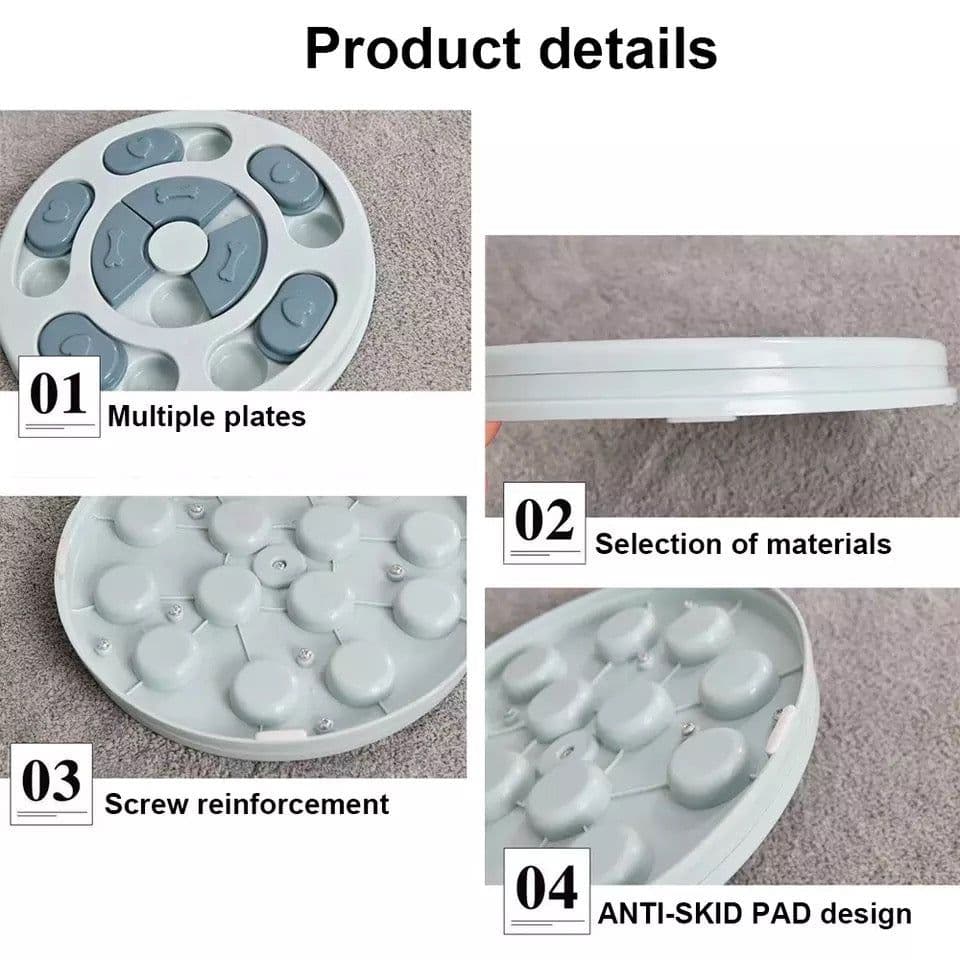 image-New Interactive Toy IQ Training Pets Slow Feeder Bowl Puzzle Eating Toys for Dogs and Cats