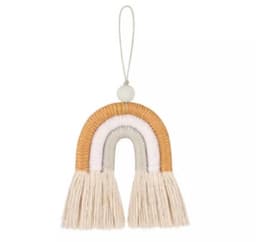image-Handmade Macrame Mini Rainbow | Purse Charm | Dog Leash Decor | Keychain | Key ring | Zipper charm