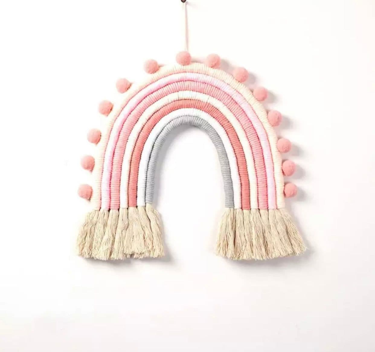 image-Different colors Handmade Rope Rainbow Wall Hanging / Nursery Decor / Baby Room Decor / Pets home/Nursery Wall Art