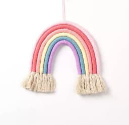 image-Different colors Handmade Rope Rainbow Wall Hanging / Nursery Decor / Baby Room Decor / Pets home/Nursery Wall Art