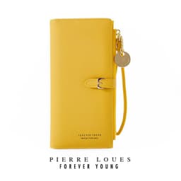 image-pierre loues new style ladies wallet Korean solid color ladies clutch large capacity ladies wrist bag