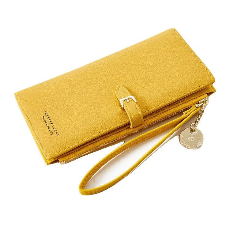 image-pierre loues new style ladies wallet Korean solid color ladies clutch large capacity ladies wrist bag