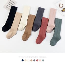 image-22 spring and autumn Spanish style thin hollow mesh infant leggings wheat ear transfer pantyhose