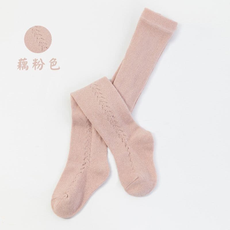 image-22 spring and autumn Spanish style thin hollow mesh infant leggings wheat ear transfer pantyhose