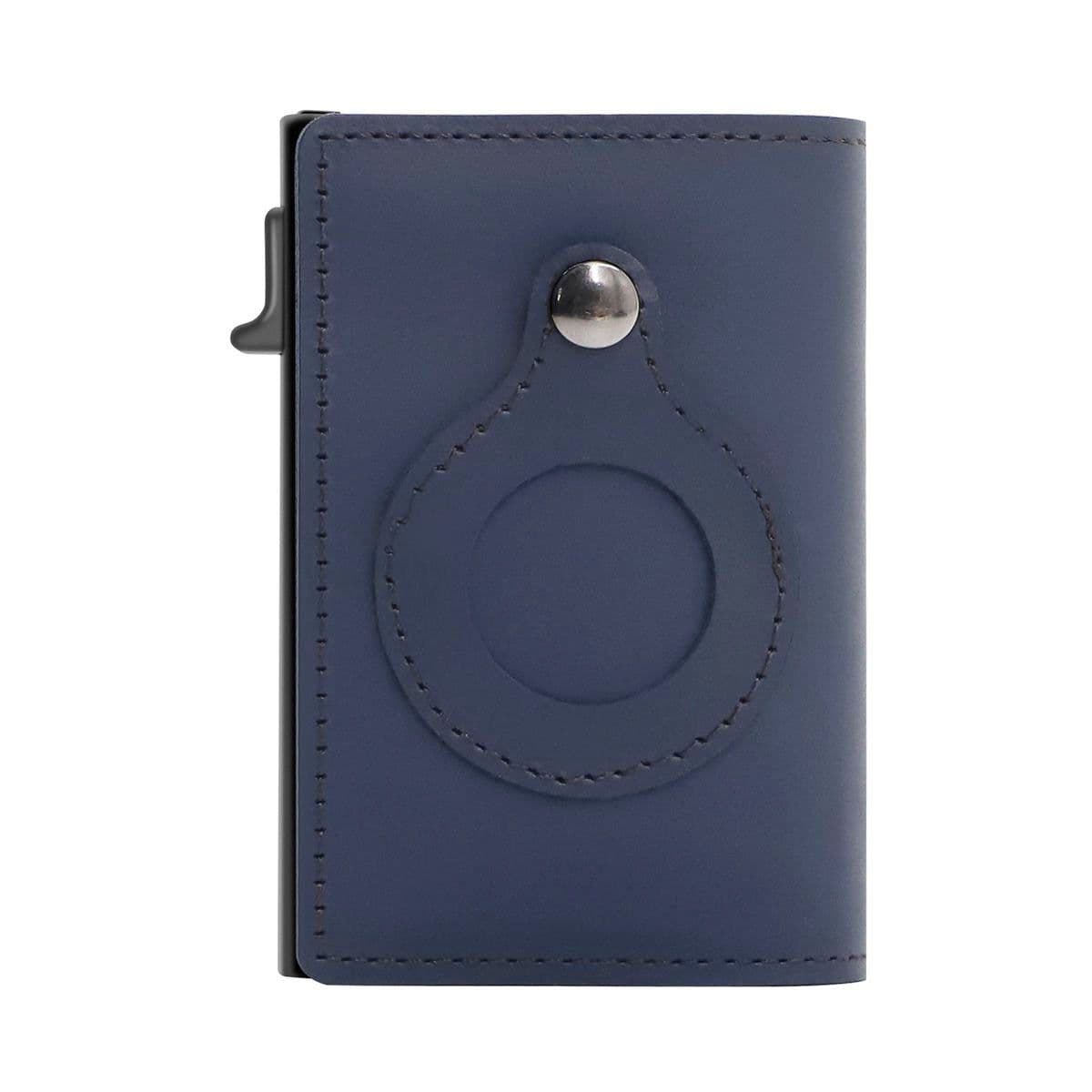 image-Amazon anti-theft swiping card holder multifunctional business men's leather wallet location tracker airtag card holder