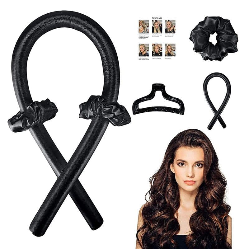 image-Lazy curling wand foam sponge roller type sleeping pan curling hairdressing curler wave no heat curling wand