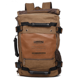 image-Large High Quality Canvas Travel Mountaineering Backpack
