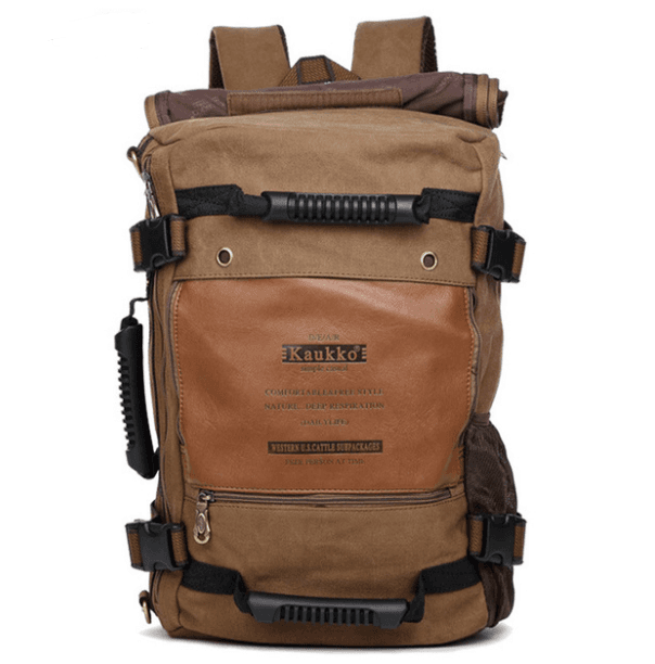 image-Large High Quality Canvas Travel Mountaineering Backpack
