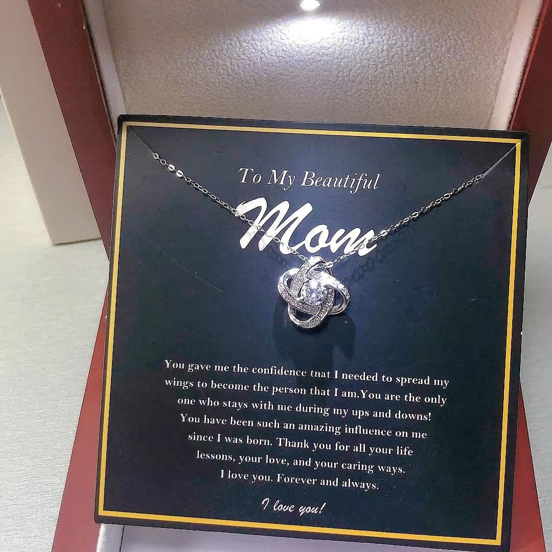 image-Amazon Manufacturer S925 Silver Eternal Heart Clover Necklace Pendant Cross-border Mother's Day Valentine's Day Pendant