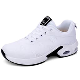 image-Cross-border large size women's shoes sports shoes summer running shoes fashion air cushion flying woven shoes hollow flying woven breathable women's shoes